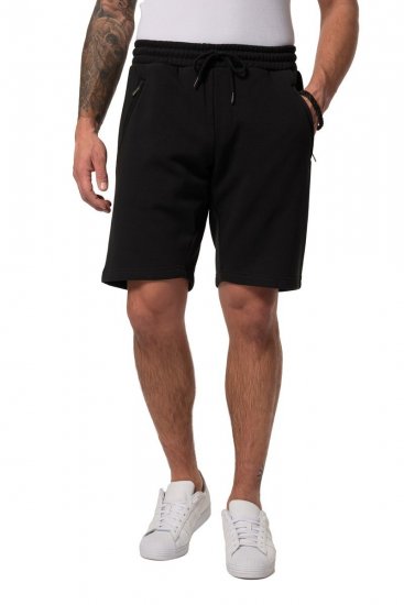 JP1880 Bermuda Sweatshorts Stomach Fit Black - Спортни панталони & Kъси панталони - мъжки спортни панталони големи размери