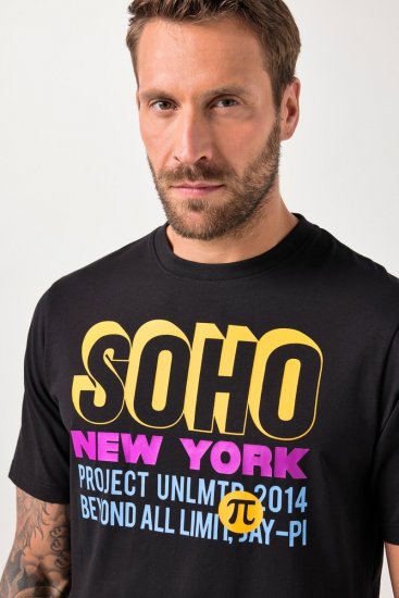 JAY-PI FLEXNAMIC® Soho T-shirt Black - Тениски - мъжки тениски големи размери
