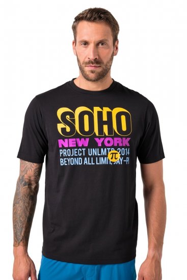 JAY-PI FLEXNAMIC® Soho T-shirt Black - Тениски - мъжки тениски големи размери