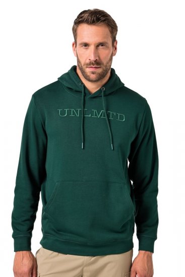 JAY-PI Hoodie UNLMTD Green - Суичъри & cуичъри с качулка - мъжки суичъри големи размери