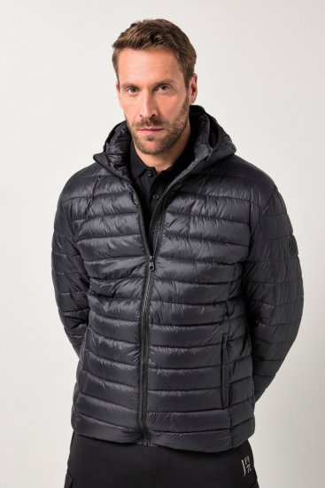 Jay-Pi Jacket Lightly Quilted Warm Black - Якета - мъжки якета големи размери
