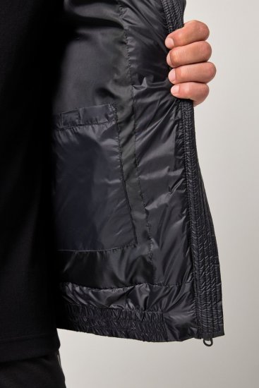 Jay-Pi Jacket Lightly Quilted Warm Black - Якета - мъжки якета големи размери