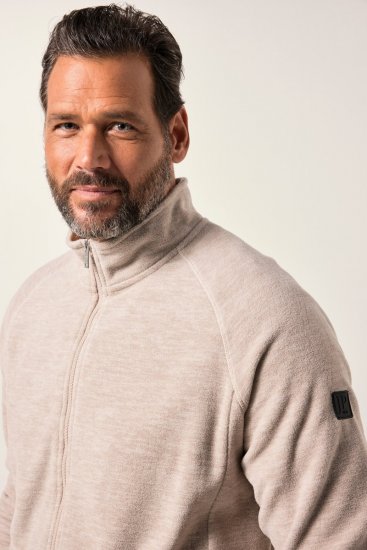 JP1880 Fleece Jacket Stand-up Collar Dusty Pink - Спортни дрехи & Връхно облекло - мъжки спортни екипи големи размери