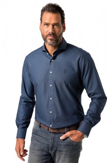 JP1880 Business Shirt Long Sleeve Blue - Ризи - мъжки ризи големи размери