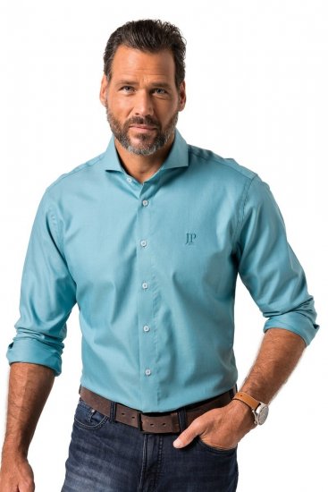 JP1880 Business Shirt Long Sleeve Light Blue - Ризи - мъжки ризи големи размери