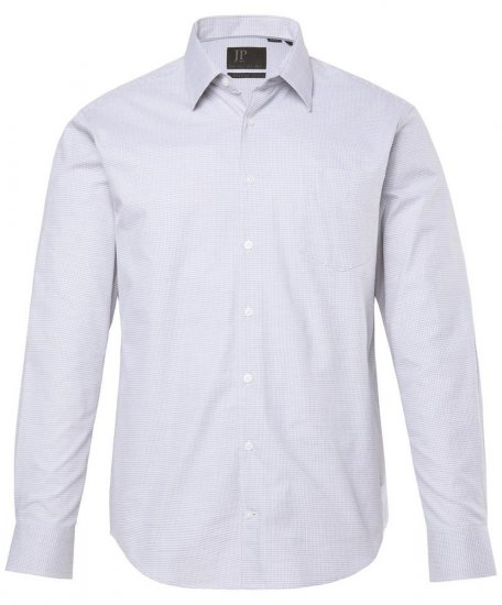 JP1880 Business Shirt Long Sleeve Two-Tone Grey - Ризи - мъжки ризи големи размери