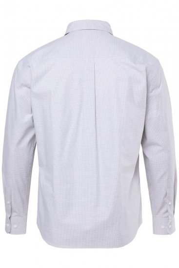 JP1880 Business Shirt Long Sleeve Two-Tone Grey - Ризи - мъжки ризи големи размери