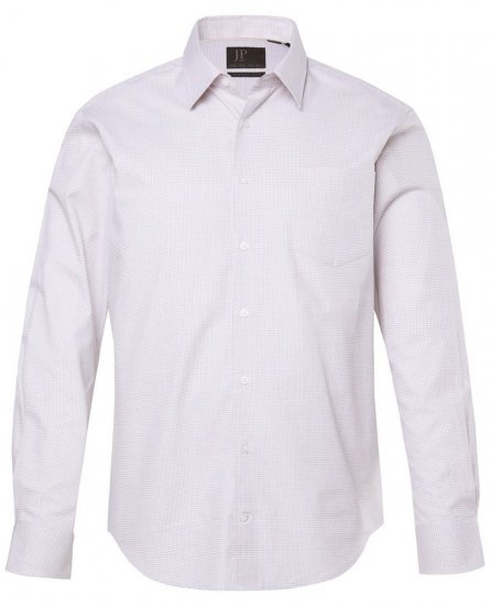 JP1880 Business Shirt Long Sleeve Pink - Ризи - мъжки ризи големи размери