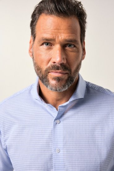 JP1880 Business Shirt Long Sleeve Ice Blue - Ризи - мъжки ризи големи размери