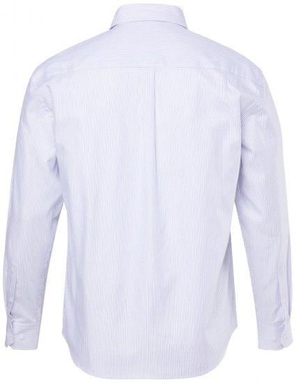 JP1880 Business Shirt Long Sleeve Striped Snow White - Ризи - мъжки ризи големи размери