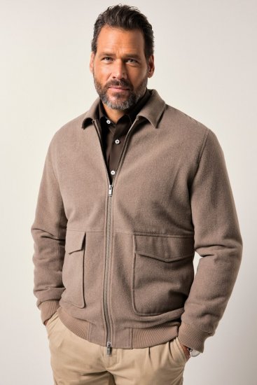 JP1880 Blouson Jacket Lightweight and Warm Brown - Якета - мъжки якета големи размери