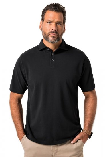 JP1880 Polo Shirt Pique Vintage Black - Поло тениски - мъжки тениски с яка големи размери