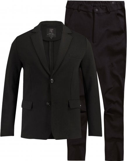 JP1880 Manhattan Flexnamic Business Jersey Suit Black - Костюми - мъжки костюми големи размери
