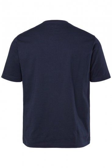 JP1880 T-Shirt Short Sleeve Chest Print Navy - Тениски - мъжки тениски големи размери