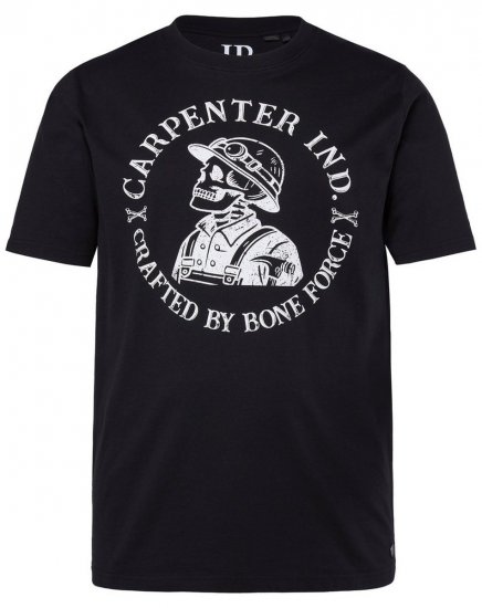 JP1880 T-Shirt Chest Print Bone Force Black - Тениски - мъжки тениски големи размери