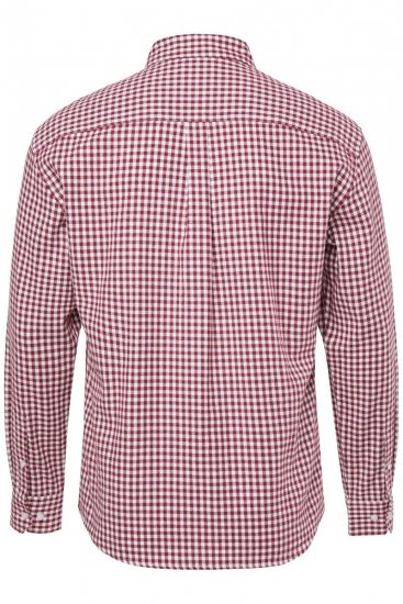 JP1880 Checked Flannel Shirt Long Sleeve Light Red - Ризи - мъжки ризи големи размери