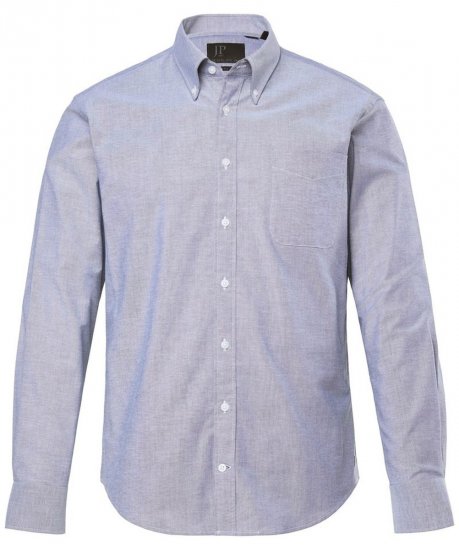 JP1880 Oxford Shirt Long Sleeve Denim Blue - Ризи - мъжки ризи големи размери