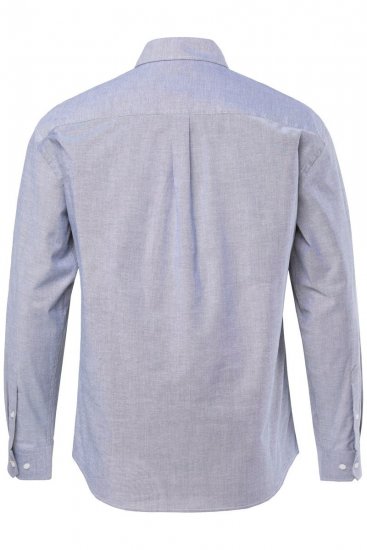 JP1880 Oxford Shirt Long Sleeve Denim Blue - Ризи - мъжки ризи големи размери