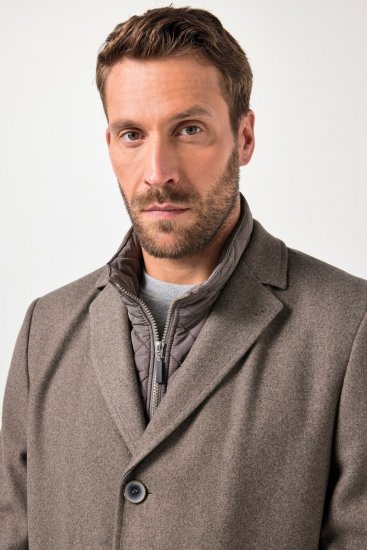 JP1880 Coat Flexnamic Quilted Insert Grey TALL - TALL Якета - TALL якета за високи мъже