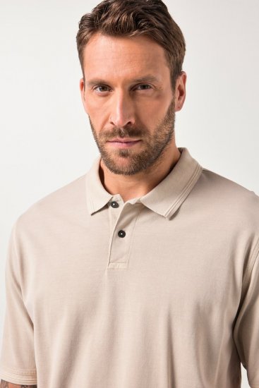 JP1880 Polo Shirt Short Sleeve Pique Dark Dusty Pink - Поло тениски - мъжки тениски с яка големи размери