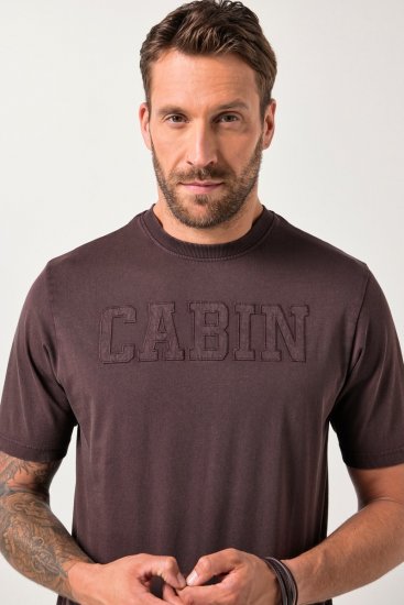 JP1880 T-Shirt Cabin Vintage Mocha - Тениски - мъжки тениски големи размери