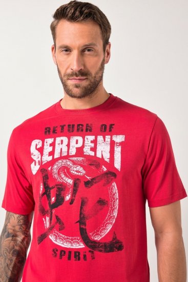 JP1880 T-Shirt Short Sleeve Serpent Red - Тениски - мъжки тениски големи размери