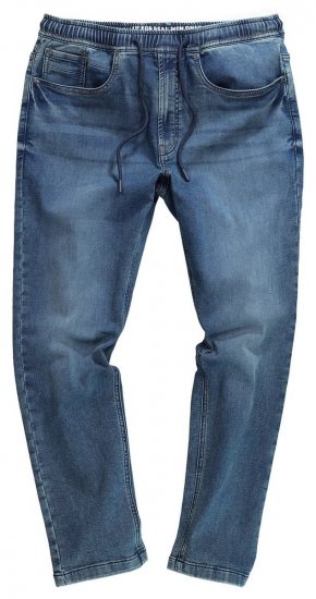 JP1880 FLEXNAMIC Straight Fit Jeans with Stretch Waist - Дънки и панталони - мъжки Дънки и панталони големи размери