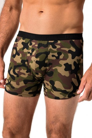 JP1880 FLEXNAMIC OEKO-TEX Boxer Shorts 2-Pack Green - Бельо & Бански шорти - Мъжко бельо големи размери