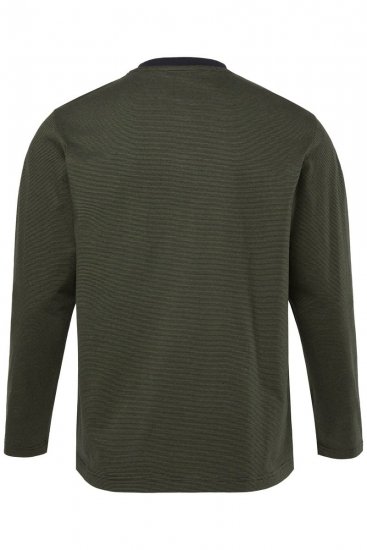 JP1880 Pyjamas Two-piece Striped Dark Green - Бельо & Бански шорти - Мъжко бельо големи размери
