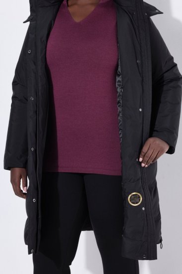 Ulla Popken SYMPATEX Triple Function Coat Black - Палта - Дамски палта в големи размери