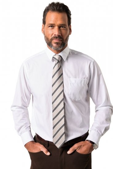 JP1880 Silk Tie Extra Long with Stripes - Вратовръзки и папийонки - 