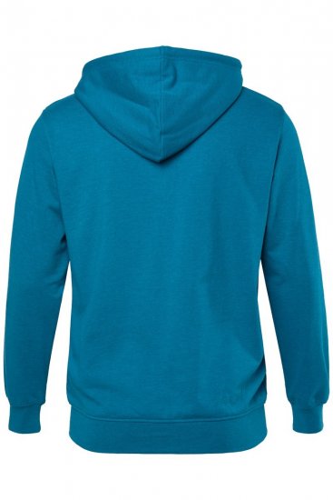 Men+ 973 Суитшърт с качулка Competition Сивосиньо - Суичъри & cуичъри с качулка - мъжки суичъри големи размери