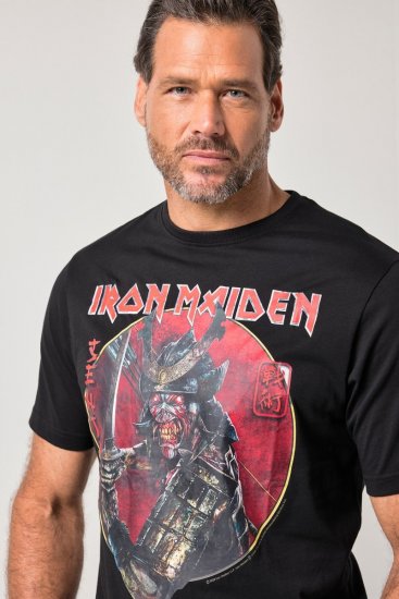 JP1880 845106 Iron Maiden Senjutsu Тениска Черно - Тениски на групи - Бенд тениски в големи размери