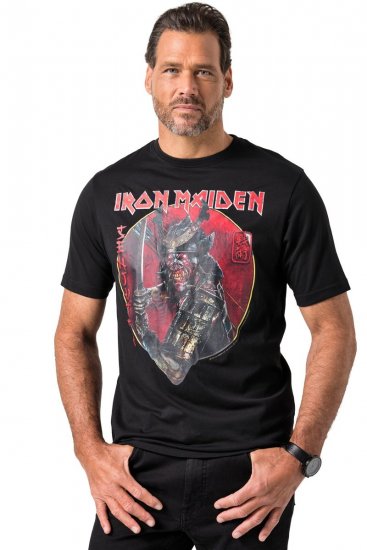 JP1880 845106 Iron Maiden Senjutsu Тениска Черно - Тениски на групи - Бенд тениски в големи размери