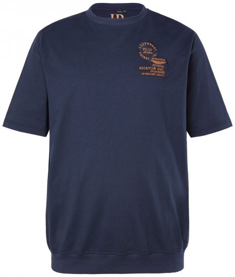 JP1880 846657 Тениска bellyfit с емблеми Тъмносиньо TALL - TALL T-shirts - Тениски за високи мъже