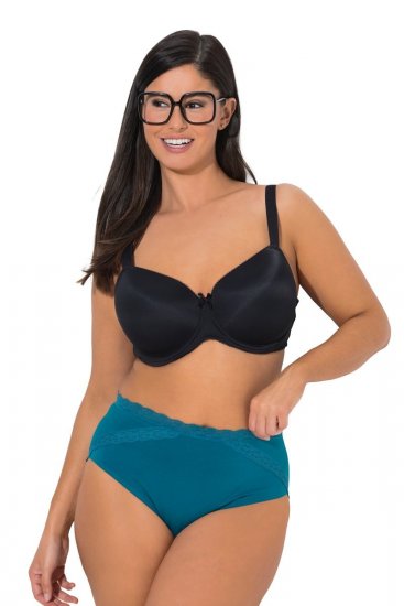 Ulla Popken 848803 Бикини с дантела 3 бр. Петрол - Бикини - 