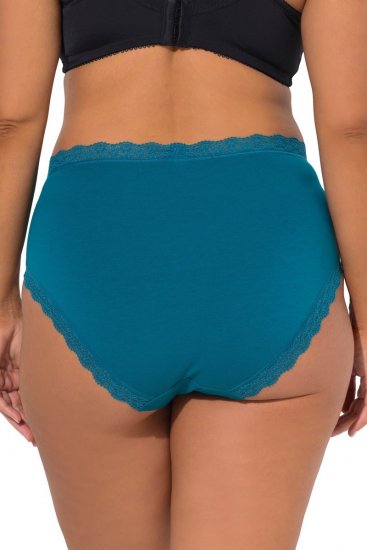 Ulla Popken 848803 Бикини с дантела 3 бр. Петрол - Бикини - 