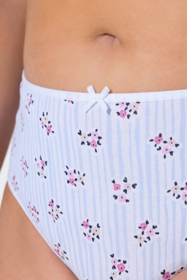 Ulla Popken 849098 Бикини на цветя 5 бр. Светлосиньо - Бикини - 