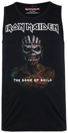 JP1880 849285 Iron Maiden The Book of Souls Потник Черно - Тениски на групи - Бенд тениски в големи размери