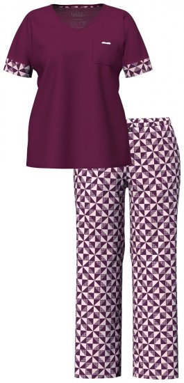 Ulla Popken 849850 Пижама на каре Горски плод - Пижами - 
