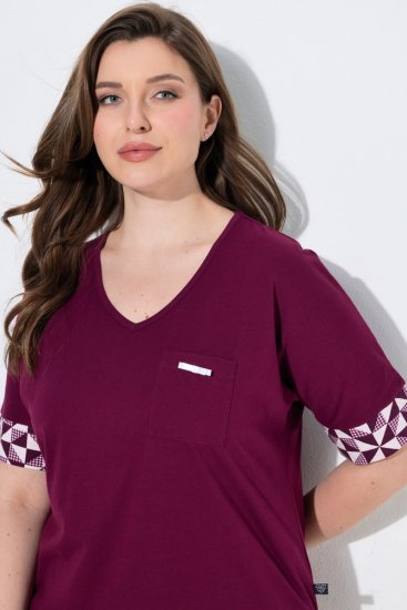 Ulla Popken 849850 Пижама на каре Горски плод - Пижами - 
