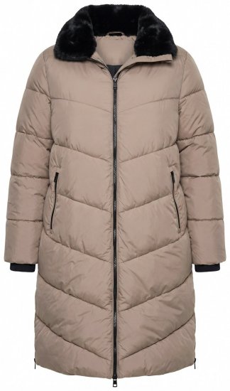 Ulla Popken 850041 Ватирано палто Таупе - Палта - Дамски палта в големи размери