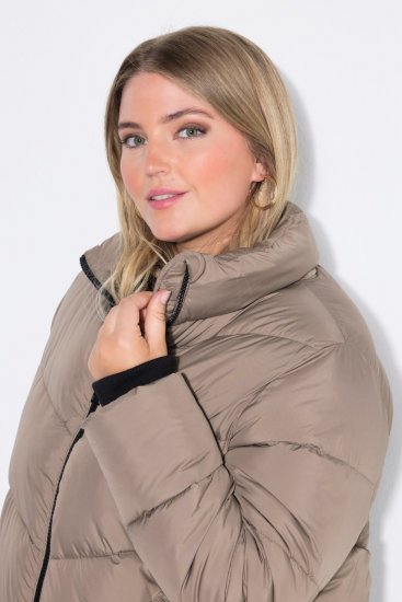 Ulla Popken 850041 Ватирано палто Таупе - Палта - Дамски палта в големи размери