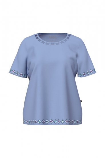 Ulla Popken 850045 Пижама с къс ръкав Светлосиньо - Пижами - 