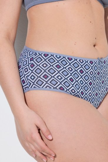 Ulla Popken 850077 Бикини с шарка 5 бр. Светлосиньо - Бикини - 