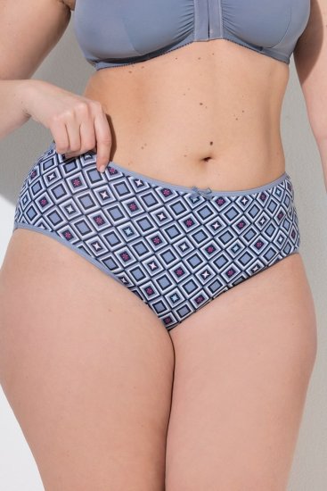 Ulla Popken 850077 Бикини с шарка 5 бр. Светлосиньо - Бикини - 