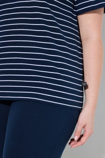 Ulla Popken 850403 Пижама на цветя Тъмносиньо - Пижами - 