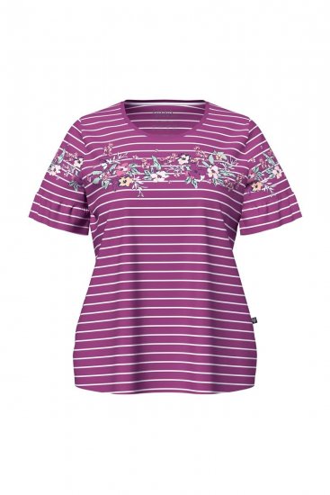 Ulla Popken 850403 Пижама на цветя Виолетово - Пижами - 