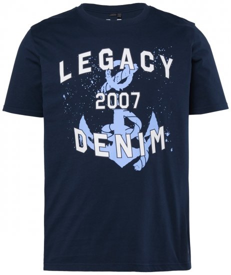 Men+ 440 Тениска Legacy Denim Тъмносиньо - Тениски - мъжки тениски големи размери