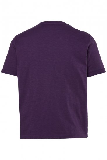 JP1880 850985 Тениска с щампа на гърдите Тъмнолилаво TALL - TALL T-shirts - Тениски за високи мъже